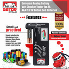 2-pack Battery Volt Tester Checker For Small Batteries Aa Aaa C D 9v 1 5v Button