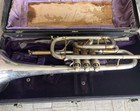 1920s Vintage Buescher martin Marriage Silver Cornet - Nice Player - Elkhart In