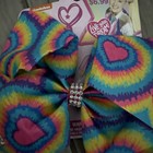 Nickelodeon Jojo Siwa Girl Rainbow Heart  Hair Bow Clip New
