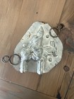 Antique Vintage Tin Chocolate Mold Santa Claus Riding Donkey 2-piece Christmas