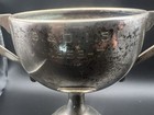 Vintage Loving Cup Trophy G     D   I s l 1956-7 Silver Plate 4-3 4 Inches Tall
