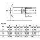 10 50pcs M2-m6 Gb873 Aluminum Round Flat Truss Head Half Semi Hollow Shank Rivet