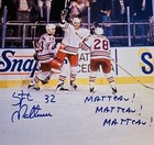 Ny Rangers Legend Stephane Matteau Signed   Multi Inscribed 11x14 New Fresh Auto