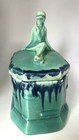 Vintage Figural Woman Porcelain Art Deco Ladies Vanity Trinket Box Ramses