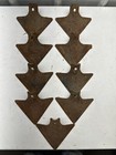Vintage Cultivator Chisel Furrow Plow Point Spade Sweep Attachment Set Original