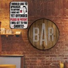 Retro Letter Pattern Iron Sign  Vintage Metal Sign Waterproof Funny Tin Painting