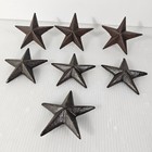 7 Cast Iron Tx Texas Stars  Nail Backs  Western Rustic Decor Diy Crafts