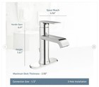 Moen Ws84760srn Genta Single-handle Bathroom Faucet - Spot Resist Brushed Nickel