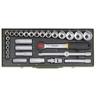 29-piece Socket Set For Powerful Mechanical Work With 1 2  Ratchet