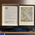 Vintage Box Of 50 Antioch Bookplate Publishing Book Plates World Map