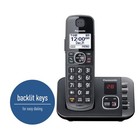 Panasonic - 3 Handset Corded cordless Answering System landline Phone -kx-tg3833