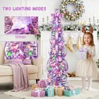 Pop Up Christmas Tree Decorations Artificial Collapsible Tree With Lights 8mo   