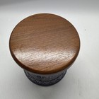 Vintage Tobacco Jar Humidor German  Marzi   Remy Blue Ceramic Cannister 