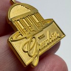 The Greenbrier Resort Springhouse West Virginia Gold Tone Dome Enamel Lapel Pin