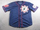 Tribute United Negro Leagues Baseball Jersey Large   Xl Blue Nlbm Black Yankees
