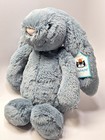 Jellycat London Bashful Dusky Blue Soft Medium 12    Bunny Rabbit Plush Toy Retire