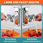 1440   Sink Faucet Aerator Extension Swivel Faucet Extender  2 1pcs Silver