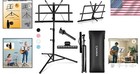 Versatile Music Stand For Classroom And Performance  Folds   Adjusts Easily