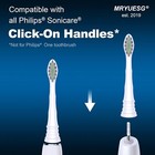 Replacement Toothbrush Heads For Philips Sonicare - Snap-on Compatible Electric 