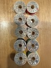 Belding Corticelli Pure Silk Size D Lot Nos 10 Spools  10 Yards Vintage Pre-1932