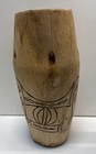 Hand Carved Folk Style Wooden Drum 28  Tall Percussion Instrument For Repair