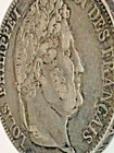 1834-w France 5 Francs Louis-philippe Silver Coin Lille Mint Km  749 13 0 900