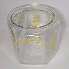 Vtg Planters Mr Peanut Embossed Advertising General Store Jar Octagon No Lid