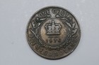 Canada 1876 Newfoundland Queen Victoria 1c One Cent Bronze Coin Low Mintage