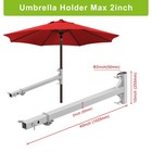 Hitch Mount Umbrella Holder For Cars  Suvs   Trucks - Rust-proof Portable Out   