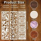 12 Pieces Stencils For Painting On Wood  Reusable Border Leaf Stencil Templat   