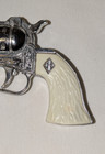 Leslie Henry Die Cast Vtg 1950 s Western Pistol 50 Shot Repeater Toy Cap Gun