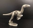 Pewter Velociraptor Dinosaur Jurassic Park Metal Figurine Statue