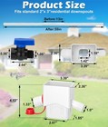 Rain Barrel Diverter Fits For 2 x 3  Standard Downspout With 2 Outlets 5ft Hose