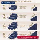 4-step Pet Stairs For High Beds   Sofas  19 6  h Dog Stairs  Blue
