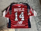 Boston Cannons Ryan Boyle 14 Game Worn Autographed Mll Lacrosse Jersey Rare