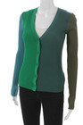 Staud Women Cardigan V Neck Multicolor Viscose Long Sleeve Size Xs