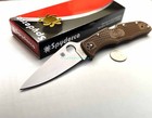 Spyderco Endura Old Version Cj Year 2010 Vg10 Brown Knife Seki Japan C10fpbn