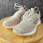 Adidas Pureboost Go Running Shoe Womens 7 Ash Pearl Fabric Gym Trainer Sneakers