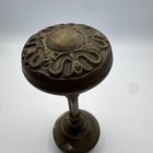 Antique Brass Door Knob W Spindle Ornate Victorian Architectural Salvage 2 25   