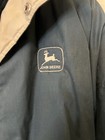 Vtg John Deere Full Zip Jacket L Turning Point Green Embroidered Logo No Flap