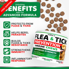Flea And Tick Prevention For Dogs  170 Chews  Natural Oral 170 Brown