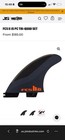 Js Pc 5 Fin Fcs2 Set Tri-quad Performance High-end Fins Black red  Surfboard