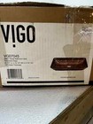 Vigo Vg07045 Vessel Bathroom Sink 22  X 15  X 5  Tempered Glass Bronze