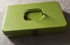 Vintage Wilson Wil-hold Green Plastic Storage Sewing Thread Box   Spools