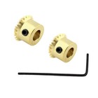 2x 0 5m-20t Metal Umbrella Tooth Bevel Gear Helical Motor Gear 20 Tooth 4mm Bore