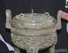 6 6 old China Ancient Bronze Ware Fengshui Beast Incense Burner Censer Statue