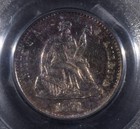 1871-s Liberty Seated Half Dime  pcgs Au55  free Sh After 1st Item 