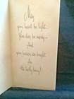 Vintage Christmas Card Pretty Girl With Bouquet Unused env