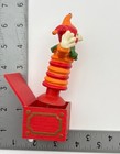 Hallmark Jack-in-the-box Clown Toy Vintage 1980 Red Jester On Spring
