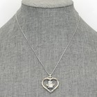 Vintage Bradford Exchange Sterling  my Little Angel  Cat Heart Pendant Necklace